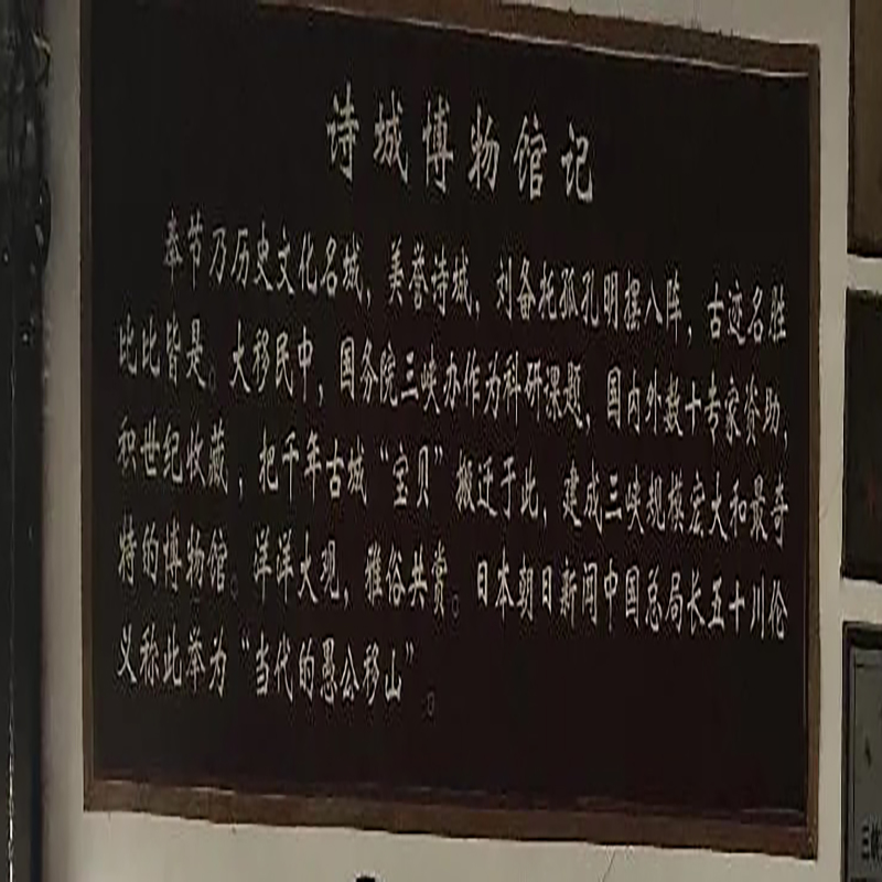 奉节县诗城博物馆照片与代表馆藏
